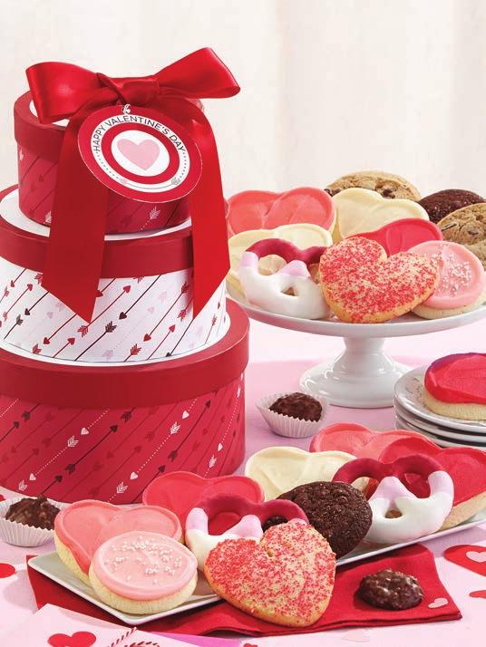 A. C. B. A. VALENTINE S DAY GIFT TOWER Enjoy a delicious assortment of Cheryl s sweet Valentine goodies delivered in pretty boxes!