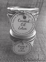 coconut oil lotion 1/2 cup coconut oil 2 TBSP emulsifying wax or beeswax 1 cup water Method Place oil and wax in the top of a double boiler or a heatproof bowl set over a pan of water.