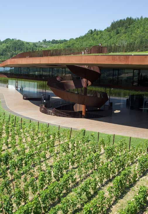 204 Antinori Nel Chianti Classico winery in Italy s Tuscany region finished, and Vik began making wine there. His winery is innovative, green and energy-efficient.