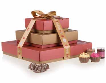 Choc&Roll chocolates in unique Christmas flavours, packed in an elegant box with Christmas  3680 CHRISTMAS SQUARE MAXI