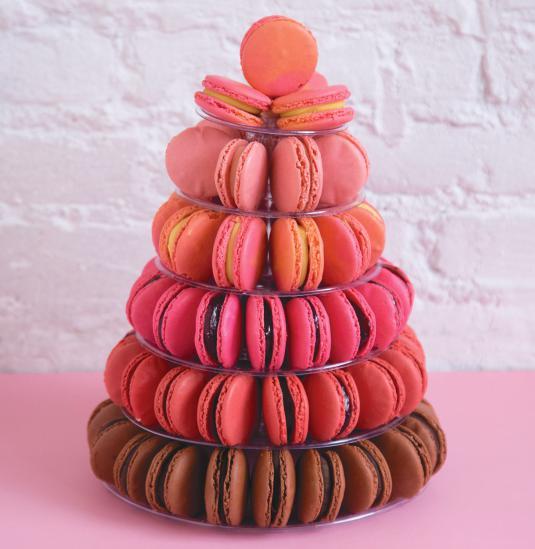 PYRAMIDS Woops! special Valentine s Macaron Pyramids offer a stunning assortment of flavors and colors.