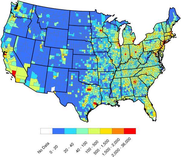 U.S. Population Density, 2010 Nogales,
