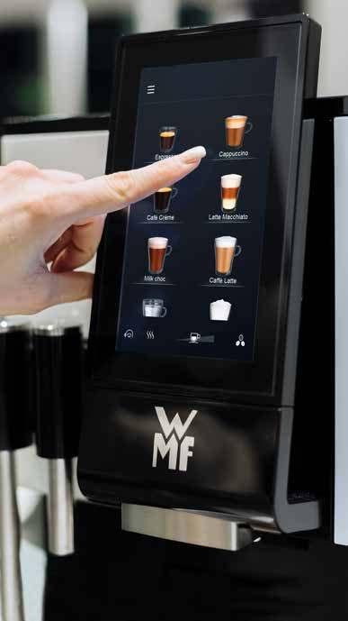 The app also enables them to select their favourite speciality, in order to customise coffee, milk and milk foam amounts, or even cup size.