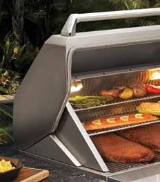Concealed Heavy-Duty Rotisserie System Fully integrated motor with 100 lbs.