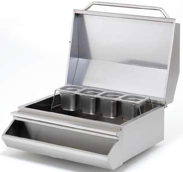 Keep your hands and utensils clean with this stainless steel sink with