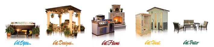 Create your ideal Home Resort by selecting from any Cal Spas category: SPAS & FITNESS SPAS GAZEBOS, VILLAS, WRAPS & SURROUNDS BARBECUES, CARTS, GRILLS, FIREPLACES & FIREPITS