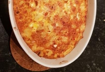 Baked Spanish Omelette with Leftover Potatoes 3 potatoes, already baked or boiled 1 tomato ½ paprika 30g shredded cheeses (any type of cheese that melts will work) 50ml milk 4 eggs ½ tsp salt ½ tsp