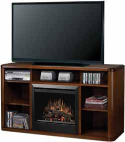 Fireboxes use as a 2-sided room divider Glass: GDDS25G-1307WN Walnut
