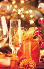 ravioli - white wine, cream, rosemary Spinach and sweet potato dahl - chapatti, soya raita (vegan) pudding Christmas pudding - brandy crème Anglaise Chocolate fondant - orange compote, vanilla bean
