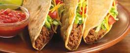 These delicious, authentic exican-style burritos, enchiladas and tacos are perfect for entrées and snacks in a variety of foodservice applications.