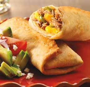Burrito / #07965 Flavor Inspiration for ENU SENSATION CHICKEN & CHEESE FLAUTAS WITH TOATO BACON SALSA Serves 4