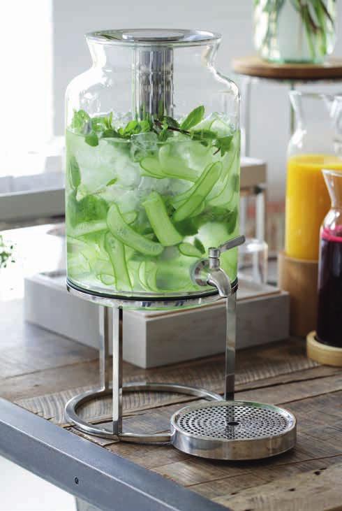 Craster Tilt DESIGNED TO FIT PERFECTLY BUFFET With its elegant curves and simple, yet highly functional features, the Tilt Juice Dispenser is a perfect addition to any