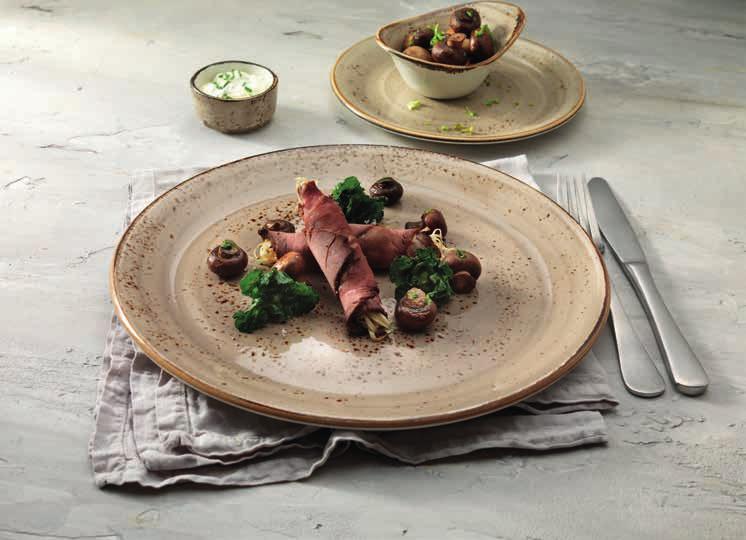 Steelite Craft range HAND-CRAFTED LOOK AND FEEL PORCELAIN With a rustic, hand-crafted look and feel, the Craft range is a unique and individual collection that looks at home in all dining