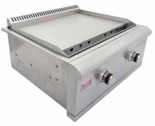 griddle Griddle Griddle with Lid (Included) Expand your outdoor cooking into new realms with the built-in gas griddle.