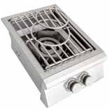 Other uses include boiling or frying. burners Item # Description Cut-Out-Dimensions Retail BLZ-SB1-NG Single Side Burner Drop-In, Natural Gas 2 13/16"H x 11 1/4"W x 18"D $299.