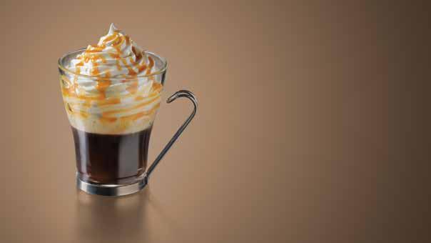 Mokaccino Espresso with caramel, vanilla or chocolate syrup, topped with a generous serving of whipped cream for a sweet treat. Mokaccino BUTTON SELECTION Prepare a Short Espresso (1.4 oz.