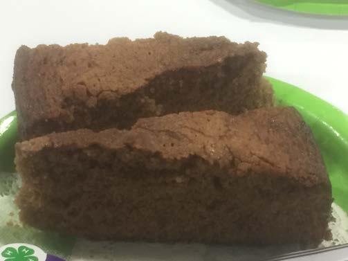 Product baked by a 4-H member and entered in the Kentucky State Fair RECIPE: Rich Chocolate Cake From 4-H Cooking 301, p.