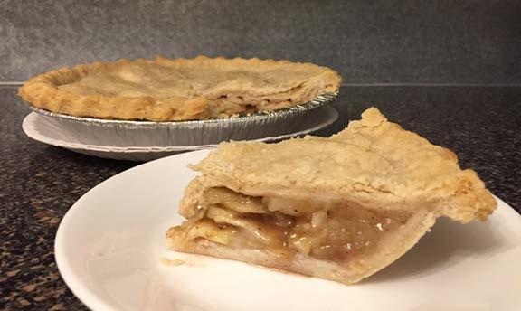 RECIPE: Apple Pie Filling Adapted for use in Kentucky from 4-H Cooking 401, page 105 Yield: one 8 or 9 pie; 8 servings 5 cups peeled, sliced tart apples (5 to 6 apples) 2 tablespoons lemon juice 3/4