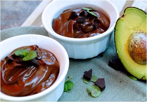 AVOCADO CHOCOLATE COFFEE PUDDING Makes 4 Servings 1½ avocado 6 tbsp cocoa powder, unsweetened 6 tbsp sugar-free maple syrup ¼ cup canned evaporated milk 1 tsp vanilla extract 1 tsp instant coffee