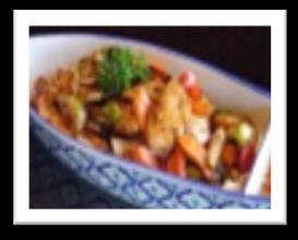 95 泰香草小炒 Stir-fried green beans, bell peppers, onions & basil. 32) Garlic Stir-Fry Combo $13.95; Entrée $11.