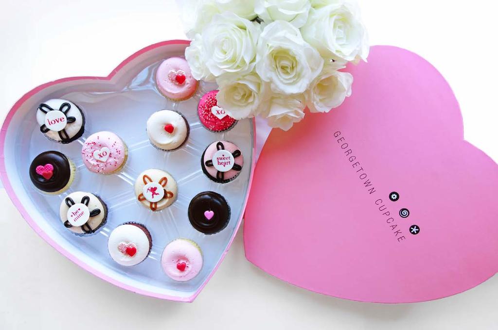 Georgetown Cupcake s VALENTINE S HEART DOZEN Order online at cupcake.com or via the Georgetown Cupcake App for pick-up, delivery, or overnight nationwide shipping.