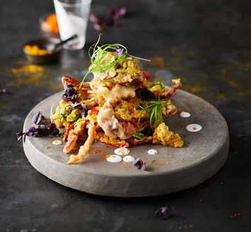 WHOLE BARRAMUNDI SOFT SHELL CRAB CHEFS HIGHLIGHTS LARB LAMB Signature 17 Lamb cutlet coated in a spicy crust - a recipe developed by our own chef who would not reveal his secret recipe, a dish not to