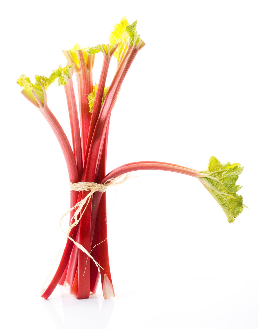 20 16 FLAVOR INSIGHT REPORT RHUBARB By the Numbers Part of the buckwheat family, rhubarb has thick, celerylike stalks and large leaves. The stalks are the only edible portion of the plant.