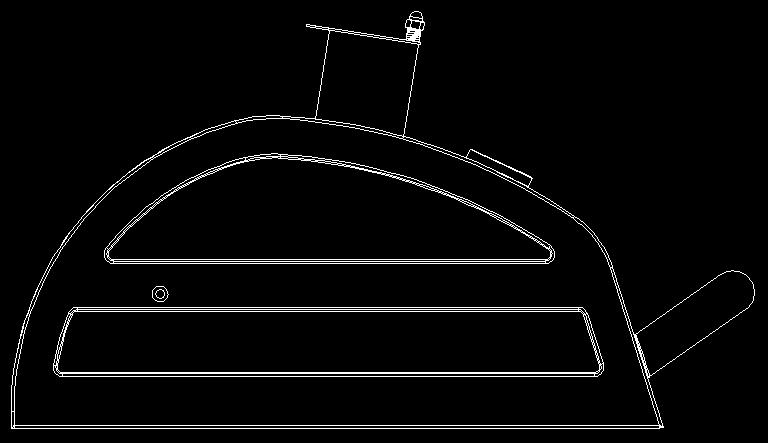 nut and (1) Spring Procedure: Attach the Smoke Stack to the Charcoal Grill Lid using (4) M6x12 bolts and (4) M6 KEPS nuts as shown as Fig. 20A and Fig. 20B.