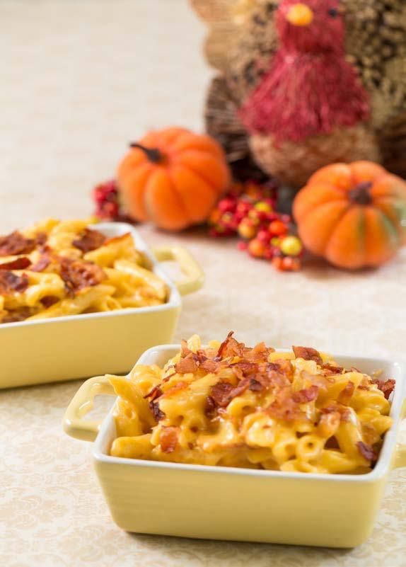 Slow Cooker Bacon Mac & Cheese 16 ounce package penne pasta 2 cups Braum s shredded cheddar cheese 1 cup Braum s shredded Mexican cheese blend 4 slices Braum s American cheese, cut into squares ½