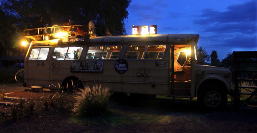The Bar Bus also functions at night for the Night Safari and other special events.