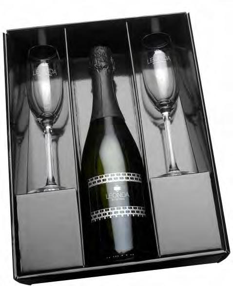Hemera Estate Sparkling Wine Presentation Set This gift includes a bottle of Hemera Estate Sparkling Pinot Chardonnay, direct printed in gold or silver with YOUR logo & message.