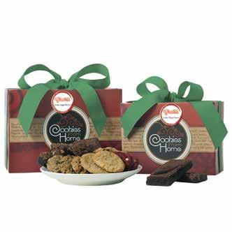 GOURMET GIFT BOXES ADD YOUR LOGO and PERSONAL MESSAGE SEE PAGE 9 FOR BAND & RIBBON COLORS AND PAGE 12 FOR HOLIDAY DESIGN CHOICES OPTIONS 27 Cookies for $31 18 Cookies and 2 Brownies for $33 6