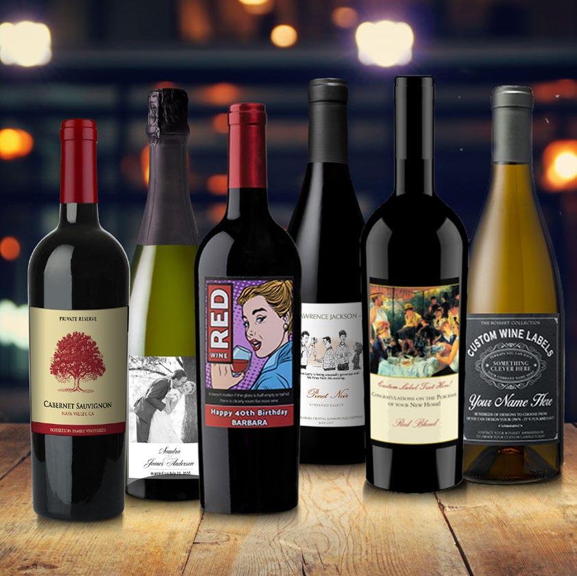 THE CUSTOMIZED GIFT DESIGN YOUR OWN LABEL THE PERFECT GIFT SPECIAL OCCASION ETCHED BOTTLES Create your own personalized gifts by adding your photo, message or logo to a case of Boisset Collection
