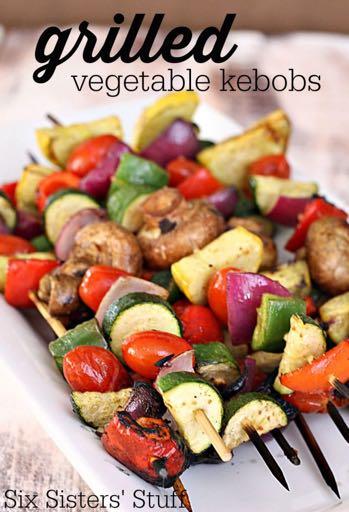 SMALLER FAMILY HEALTHY PLAN-VEGETABLE KABOBS S I D E D I S H Serves: 4 Prep Time: 30 Minutes Cook Time: 10 Minutes Calories: 44 Fat: 1.3 Carbohydrates: 7.9 Protein: 1.4 Fiber: 1.6 Saturated Fat: 0.