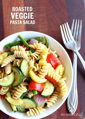 DAY 2 SMALLER FAMILY HEALTHY PLAN-ROASTED VEGGIE PASTA SALAD M A I N D I S H Serves: 4 Prep Time: 10 Minutes Cook Time: 15 Minutes Calories: 316 Fat: 7.5 Carbohydrates: 50 Protein: 11.