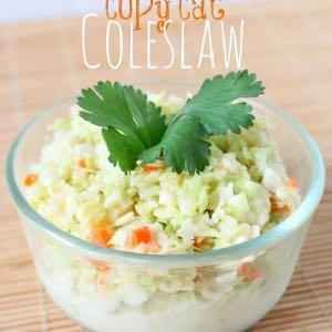 SMALLER FAMILY- KFC COPYCAT COLESLAW RECIPE S I D E D I S H Serves: 3-4 Prep Time: 4 Hours 10 Minutes Cook Time: Dressing: 1/4 cup Miracle Whip 3 Tablespoons sugar 1/8 cup milk 1/8 cup buttermilk 1