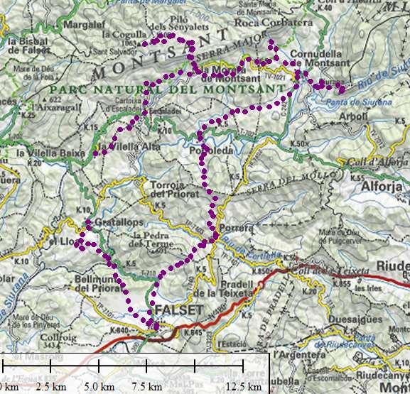 TOPIC OF THE ROUTE: Wine trails and gastronomy in Priorat ONE HIGHLIGHT TITLE OF THE ROUTE: Enjoy, taste and discover Priorat wine trails SCHEMATIC TRAIL MAP WITH NUMBER OF STAGES: SMALL ARTICLE