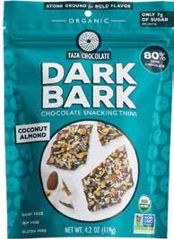 DARK BARK Taza Chocolate Dark Bark is a seriously satisfying snack with
