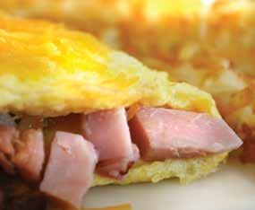 Light Breakfast Light Biscuit & Gravy Special A large fresh-baked biscuit smothered in our own famous country gravy with a farm fresh egg 4.99 With - Two slices of bacon 5.99 Half slice of ham 5.