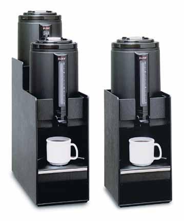 Thermal Coffee Servers and Stands Thermal Server Convenient for keeping coffee hot for hours. Easily transported to remote locations. Depending on base, server can accommodate up to 16.51 cm cup.