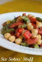 HEALTHY PLAN THREE BEAN SALAD S I D E D I S H Serves: 6 Prep Time: 40 Minutes Cook Time: Calories: 247 Fat: 5.2 Carbohydrates: 42.1 Protein: 10.7 Fiber: 11.5 Saturated Fat: 0.9 Sodium: 602 Sugar: 6.