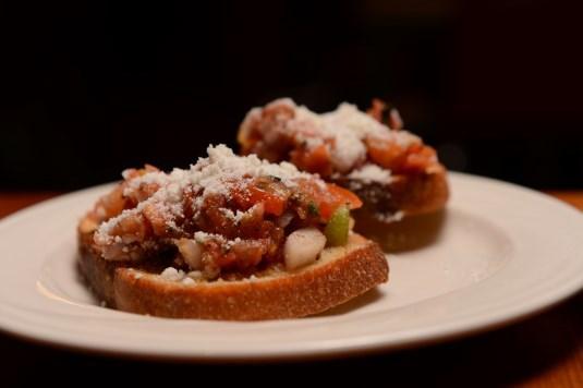 Package One - $2 per person* Tomato Basil Bruschetta Toasted crostini topped with a blend of marinated roma tomatoes, bell peppers, onions and garlic Spinach &