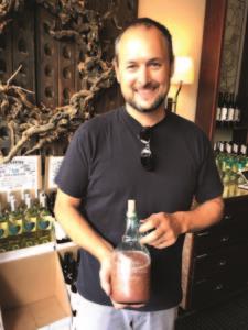 Winemaker Jeremy Trettavik, whose tasting room is in a beautifully restored early-1900s building near the Lodi Arch, offers visitors a chance to sample some Grenache-in-progress.