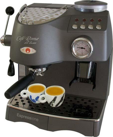 Espresso Machines Espressione Café Roma Deluxe Professional performance in an espresso coffee machine with elegant refined design.