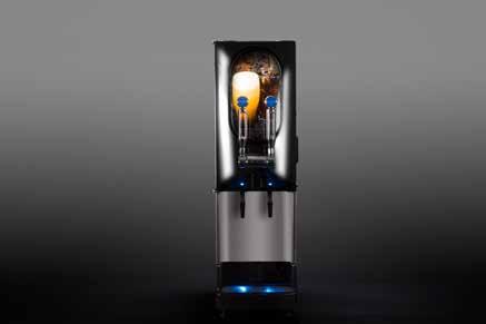 The two-tap design on the Standard Nitron dispenses one Still and one Nitro-infused beverage, with options for 4:1-12:1 or 10:1-32:1 concentrate ratios.
