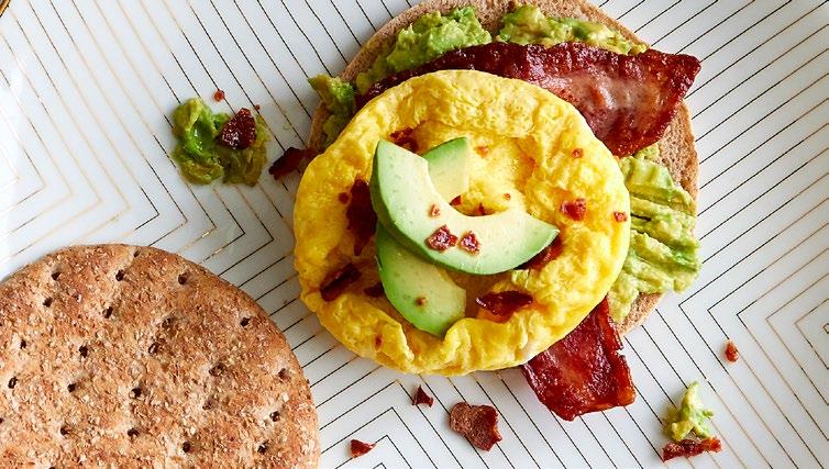 Avocado Toast With Egg Avocado, egg, and turkey bacon may be the best combination ever created.