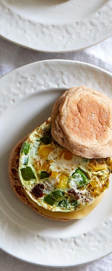 Garden Egg-White Sandwich A fresh and healthy breakfast has never been easier!
