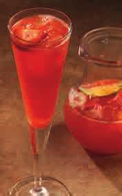 VERY SAWBERRY MARTINI Fresh strawberry fusion mixture with Bacardi Dragon Berry rum, cranberry juice and amaretto.