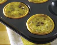 Cheese Tartlets Prep: 35 mins Cook: 20 mins Servings: 20 8 oz/250g all-purpose flour 1 2 teaspoon salt 4 oz/125g butter, chilled and diced 1 oz/30g black olives, chopped 1 cup heavy cream 31 2