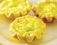 Onion Cumin Tartlets Prep: 45 mins Cook: 30 mins Servings: 16 2 sheets ready-rolled puff pastry 11 2 oz/45g butter 1 teaspoon cumin seeds 1 small onion, finely sliced 1 egg 1 2 cup heavy cream
